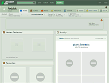 Tablet Screenshot of feddick.deviantart.com