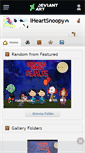 Mobile Screenshot of iheartsnoopy.deviantart.com
