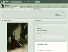 Tablet Screenshot of gekitsu.deviantart.com