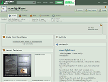 Tablet Screenshot of moonlightkisses.deviantart.com