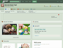 Tablet Screenshot of harvest-moon-yaoi.deviantart.com