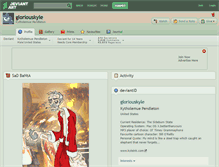 Tablet Screenshot of gloriouskyle.deviantart.com