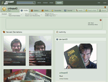 Tablet Screenshot of crinos43.deviantart.com
