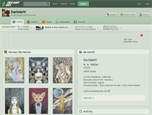Tablet Screenshot of darkmew.deviantart.com