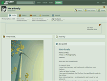 Tablet Screenshot of nora-lovely.deviantart.com