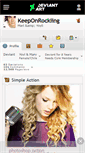 Mobile Screenshot of keeponrockiing.deviantart.com
