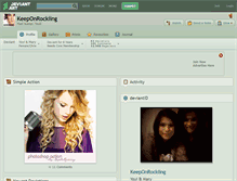 Tablet Screenshot of keeponrockiing.deviantart.com