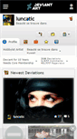 Mobile Screenshot of luncatic.deviantart.com