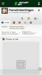 Mobile Screenshot of flameemberdragon.deviantart.com