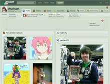 Tablet Screenshot of chuckyart.deviantart.com