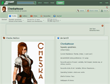 Tablet Screenshot of cheskamouse.deviantart.com