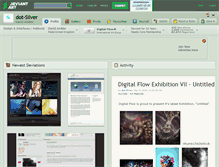 Tablet Screenshot of dot-silver.deviantart.com