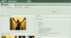 Desktop Screenshot of lara-star.deviantart.com
