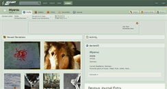 Desktop Screenshot of miyarou.deviantart.com