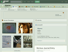 Tablet Screenshot of miyarou.deviantart.com