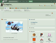 Tablet Screenshot of dj-megatron.deviantart.com