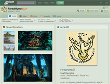 Tablet Screenshot of foresthymn.deviantart.com