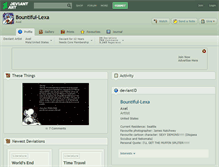 Tablet Screenshot of bountiful-lexa.deviantart.com
