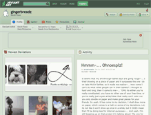 Tablet Screenshot of gingerbreadz.deviantart.com