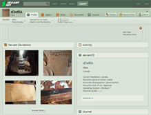 Tablet Screenshot of d3xtra.deviantart.com