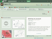 Tablet Screenshot of dragons1399.deviantart.com