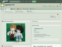 Tablet Screenshot of magickitty1972.deviantart.com