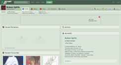 Desktop Screenshot of broken-spirits.deviantart.com