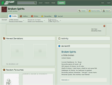 Tablet Screenshot of broken-spirits.deviantart.com