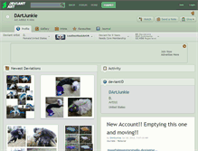 Tablet Screenshot of dartjunkie.deviantart.com