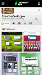 Mobile Screenshot of creativedesktop.deviantart.com
