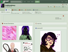 Tablet Screenshot of codasynphony.deviantart.com