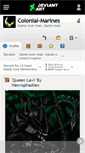 Mobile Screenshot of colonial-marines.deviantart.com