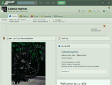 Tablet Screenshot of colonial-marines.deviantart.com