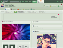 Tablet Screenshot of castor-designs.deviantart.com