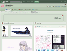 Tablet Screenshot of callmelilium.deviantart.com