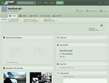 Tablet Screenshot of barefoot-girl.deviantart.com