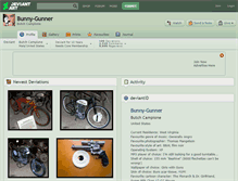Tablet Screenshot of bunny-gunner.deviantart.com