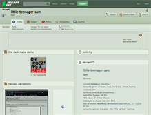 Tablet Screenshot of little-teenager-sam.deviantart.com
