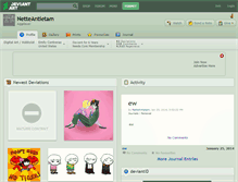Tablet Screenshot of netteantietam.deviantart.com