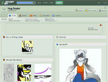 Tablet Screenshot of hug-dealer.deviantart.com