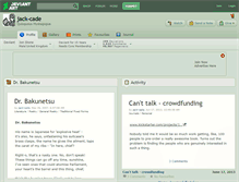 Tablet Screenshot of jack-cade.deviantart.com