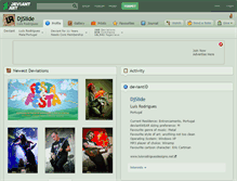 Tablet Screenshot of djslide.deviantart.com