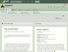 Tablet Screenshot of joyfeather.deviantart.com