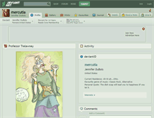 Tablet Screenshot of mercutia.deviantart.com