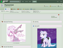 Tablet Screenshot of phantomclark.deviantart.com