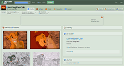 Desktop Screenshot of lion-king-fan-club.deviantart.com