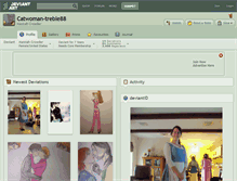 Tablet Screenshot of catwoman-treble88.deviantart.com