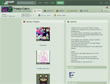 Tablet Screenshot of freaky-cute.deviantart.com