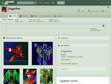 Tablet Screenshot of dragonpen.deviantart.com