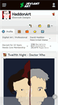 Mobile Screenshot of haddonart.deviantart.com